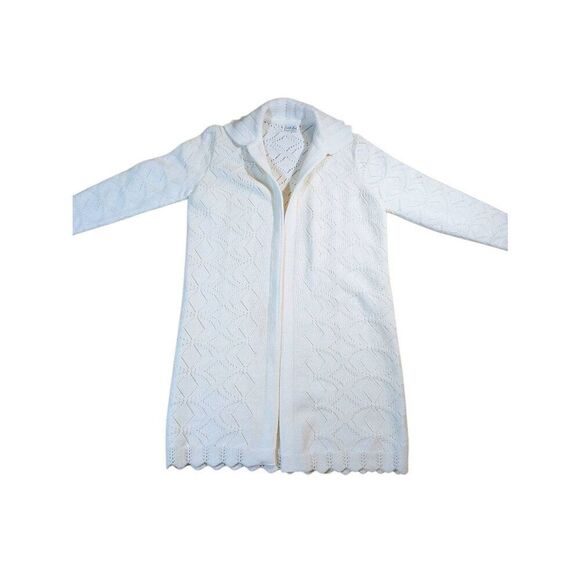 Cuddle knit vintage acrylic cream carnion size P/M - Picture 2 of 8